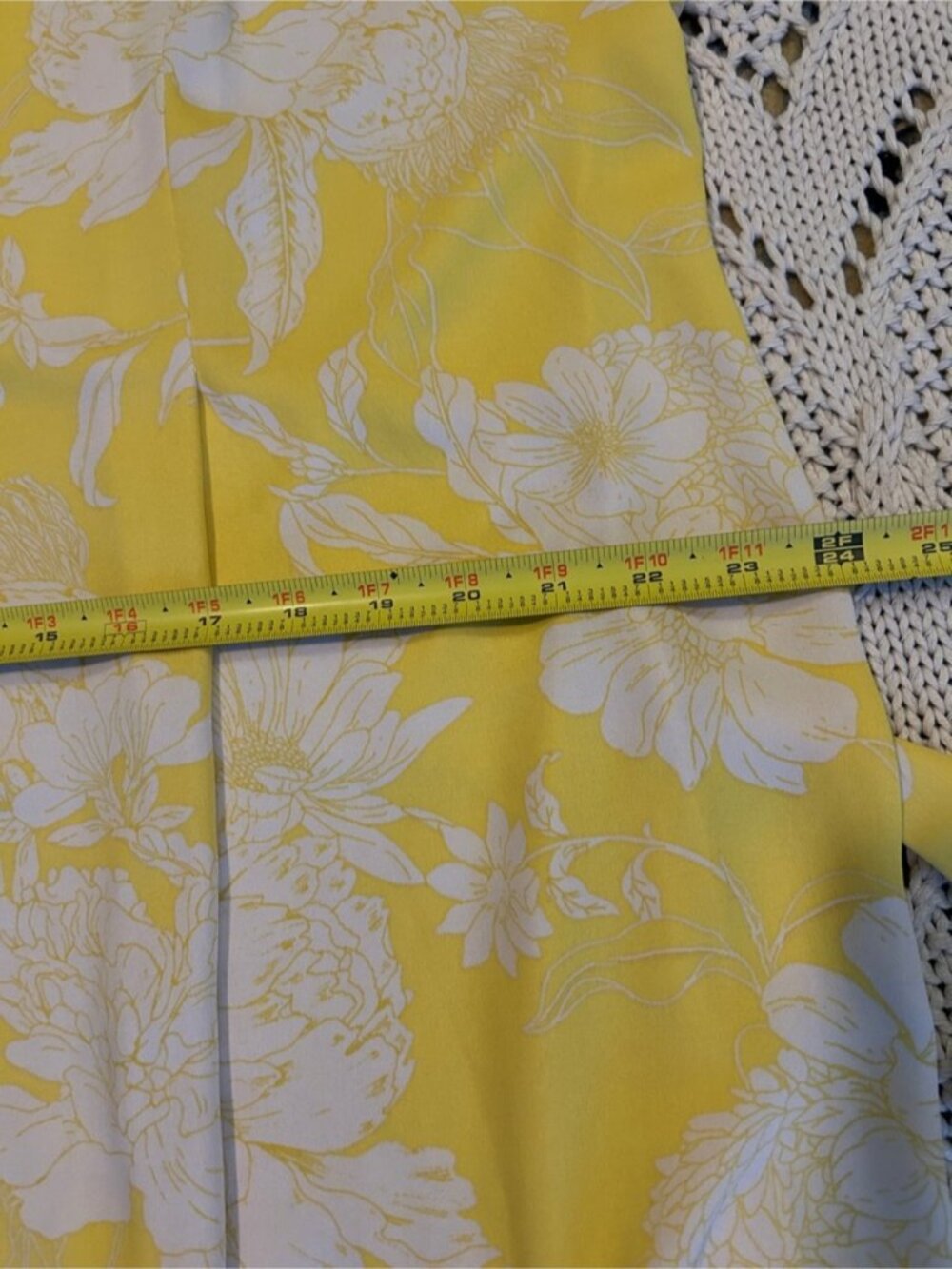 Yellow Floral Button Down Shirt Dress - Picture 5 of 8
